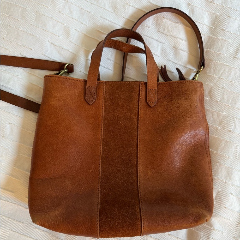 Madewell Small Transport Leather Crossbody Tote